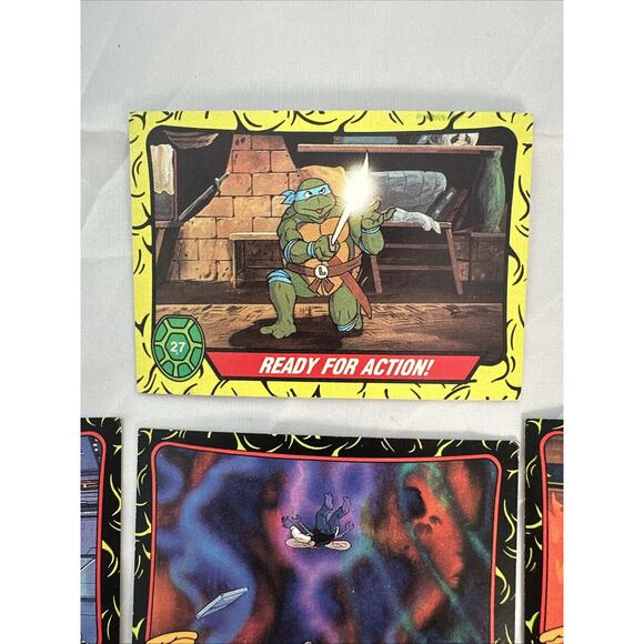 Lot Of 7 Topps 1989 2nd Series Collectable Cards Teenage Mutant Ninja Turtles - Picture 2 of 8